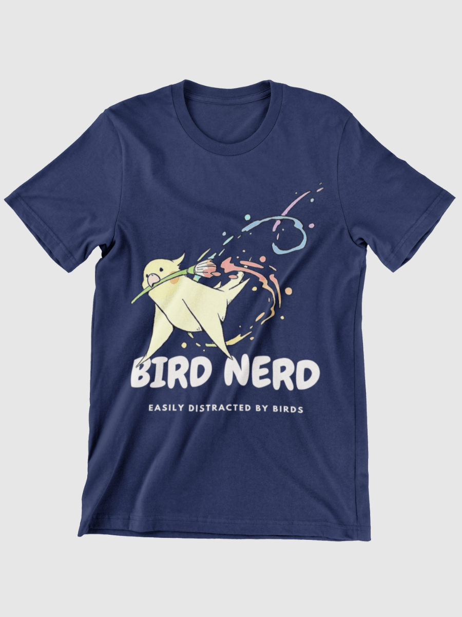BIRD NERD Easily Distracted By Birds Graphic T-shirt