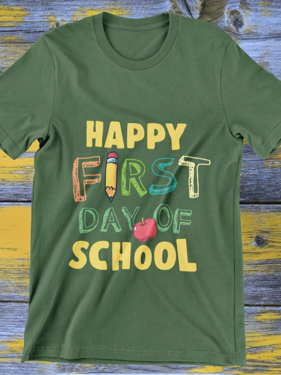 Happy First Day Of School Graphic T-shirt