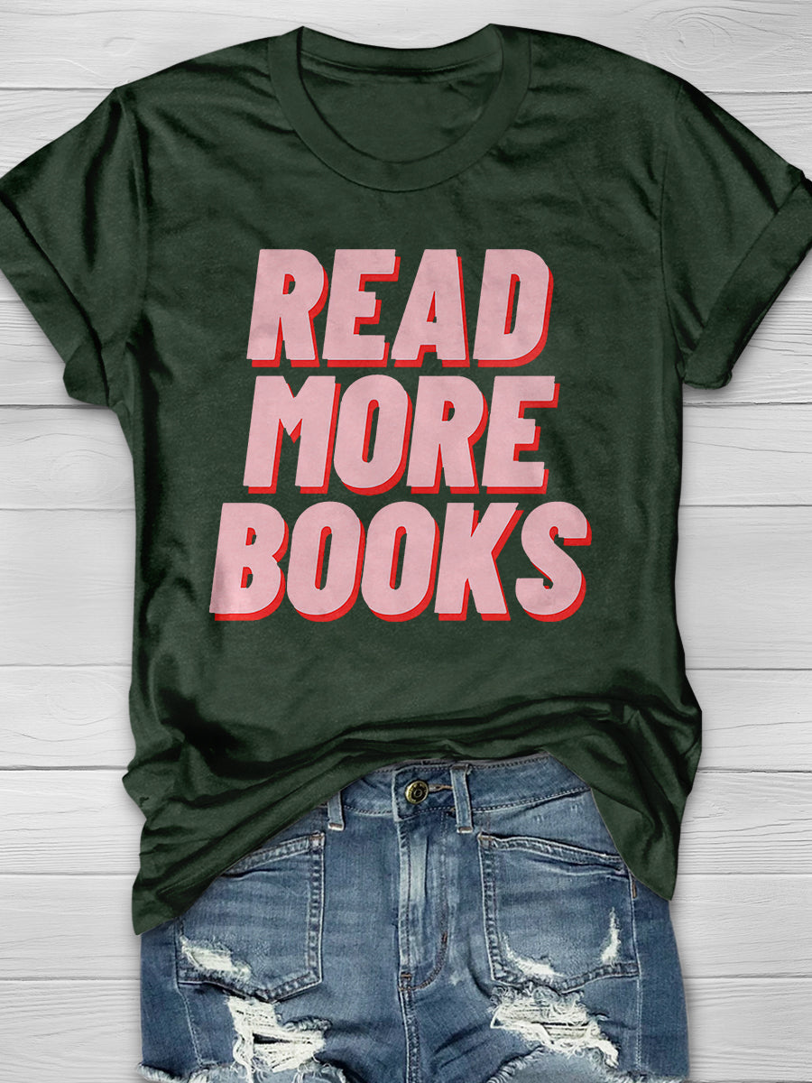 Read More Books Print Graphic T-shirts