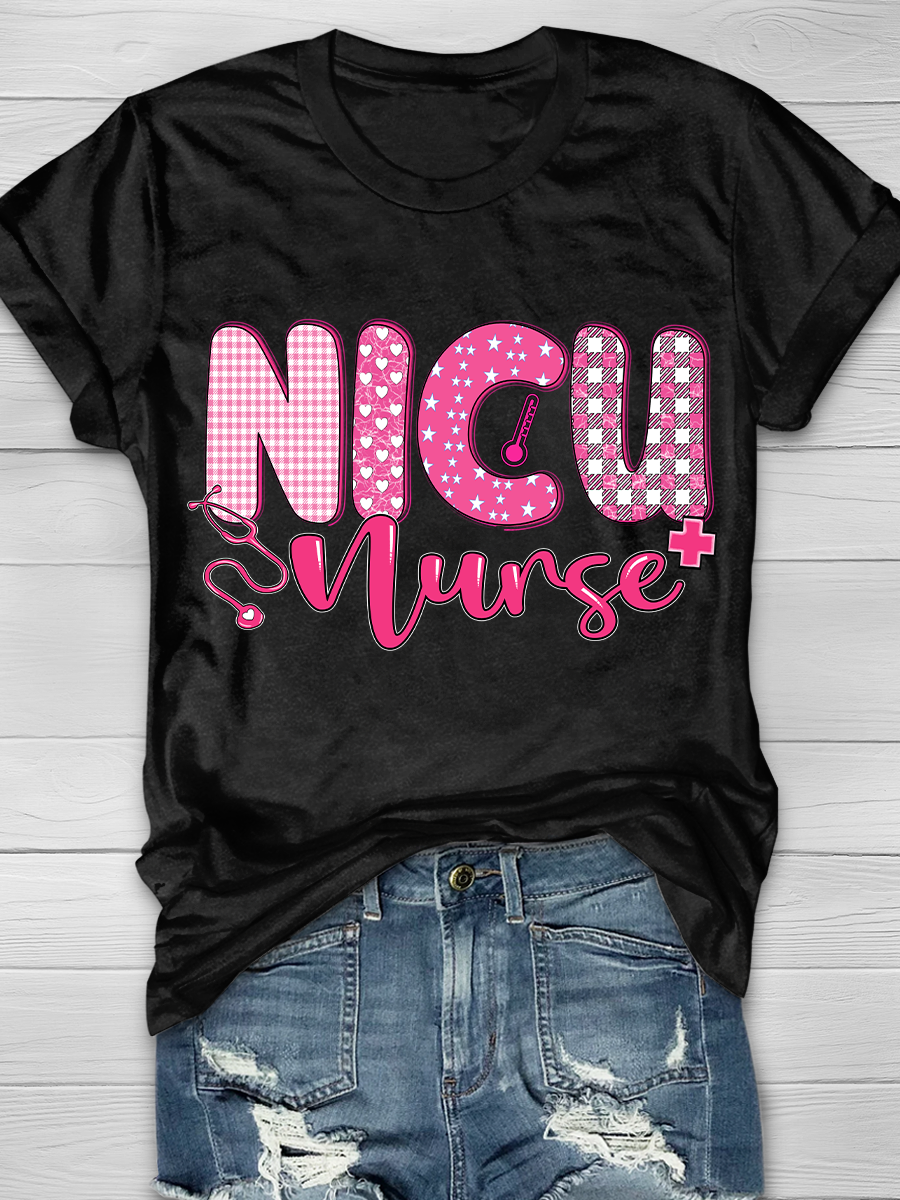 NICU Nurse Graphic T-shirts