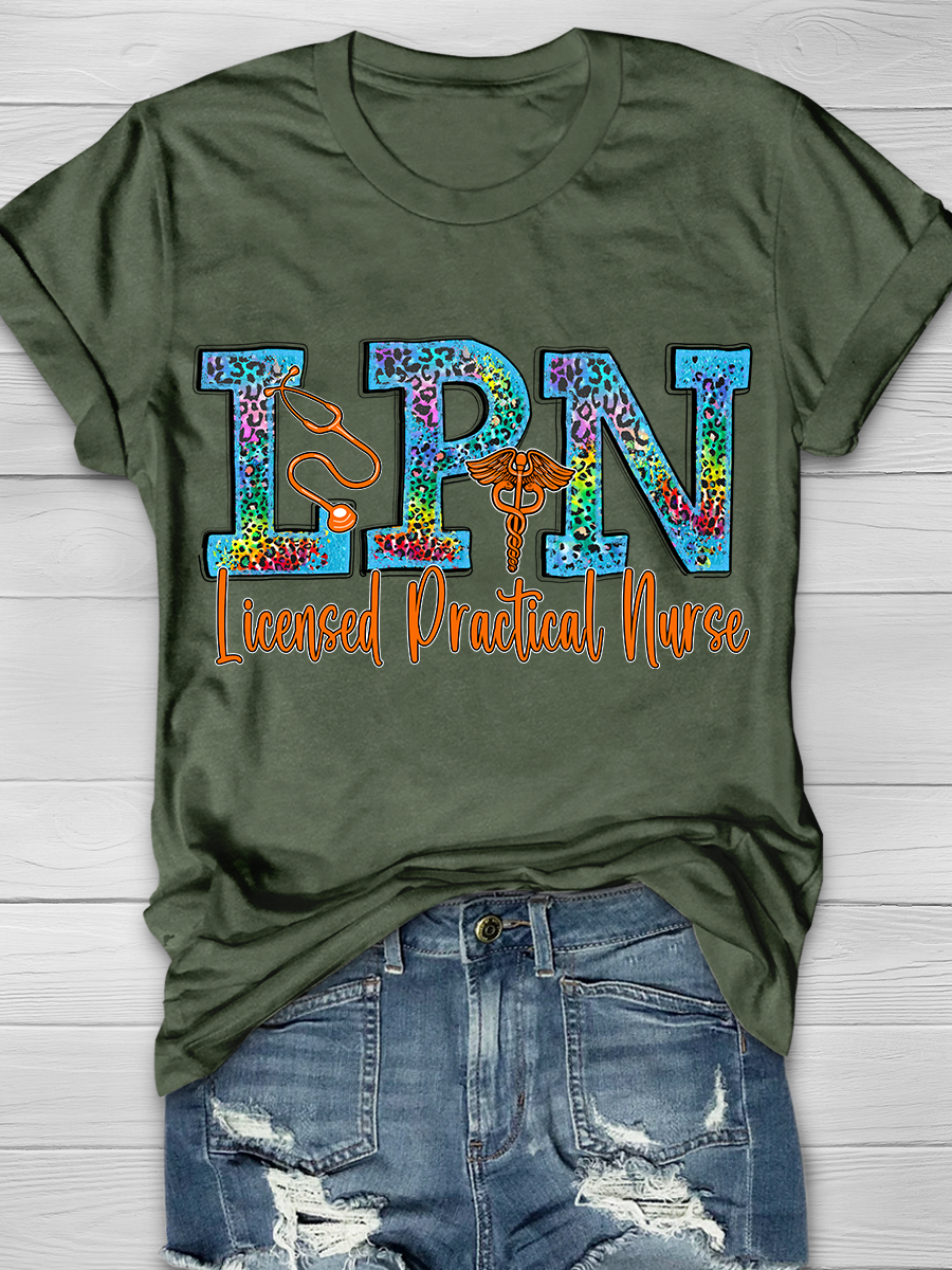 LPN Licensed Practical Nurse Graphic T-shirts