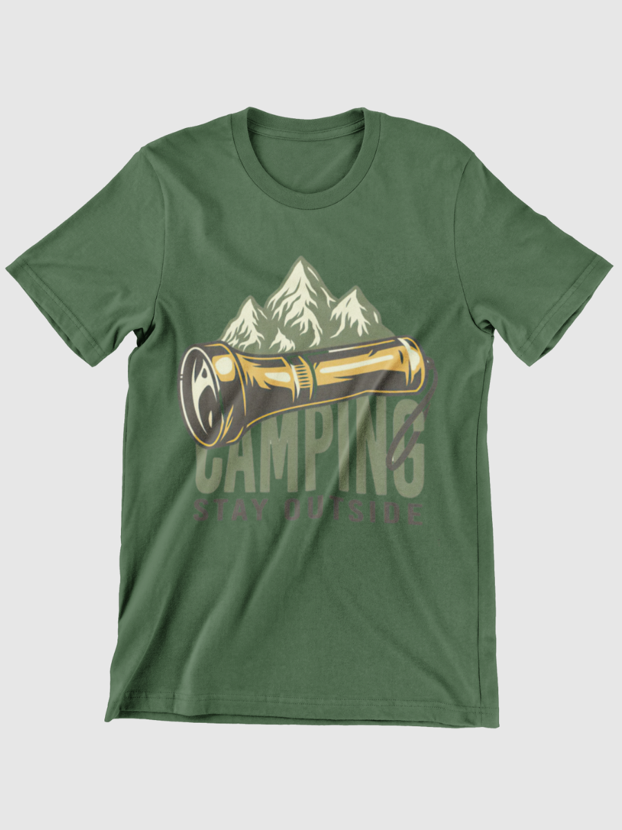 Camping Stay Outside Graphic T-shirt