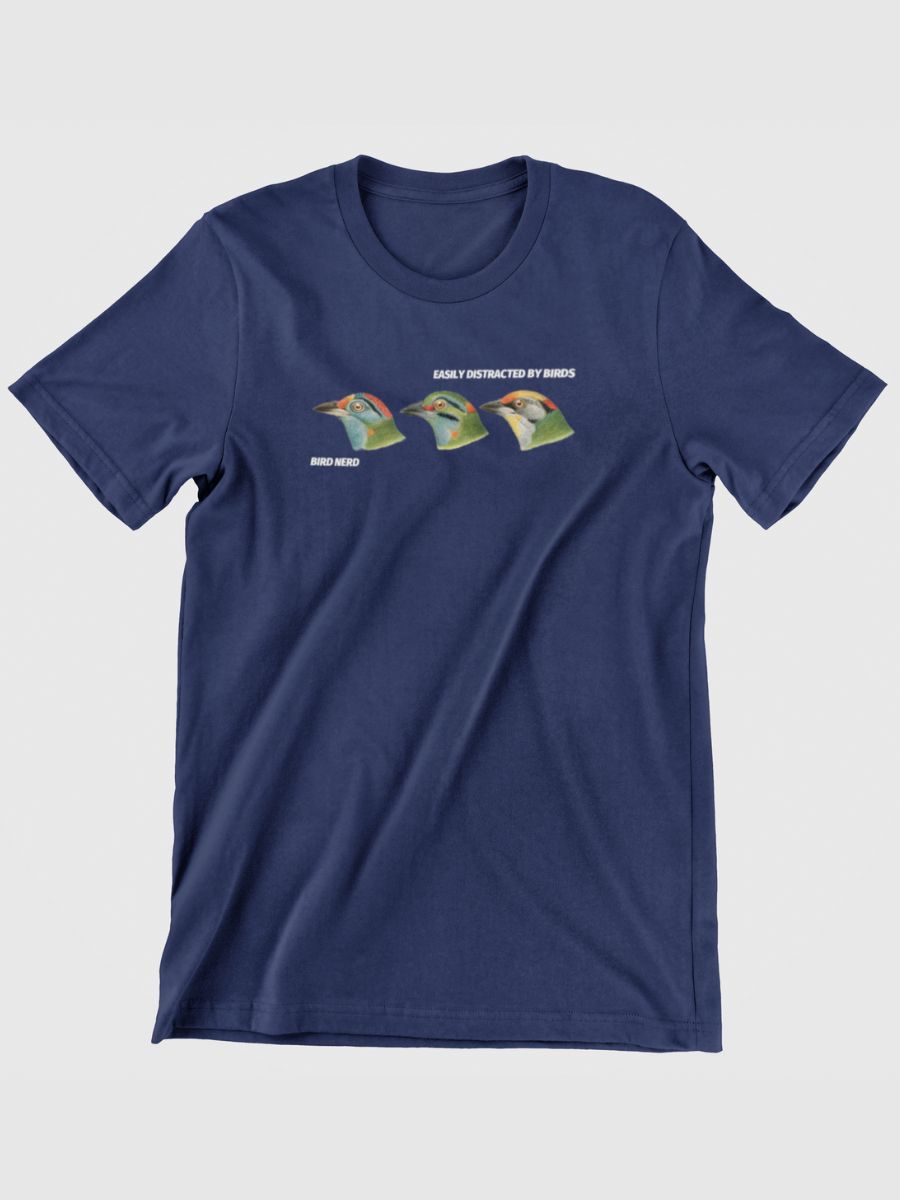 Moustached Barbet Birdwatching Graphic T-shirt