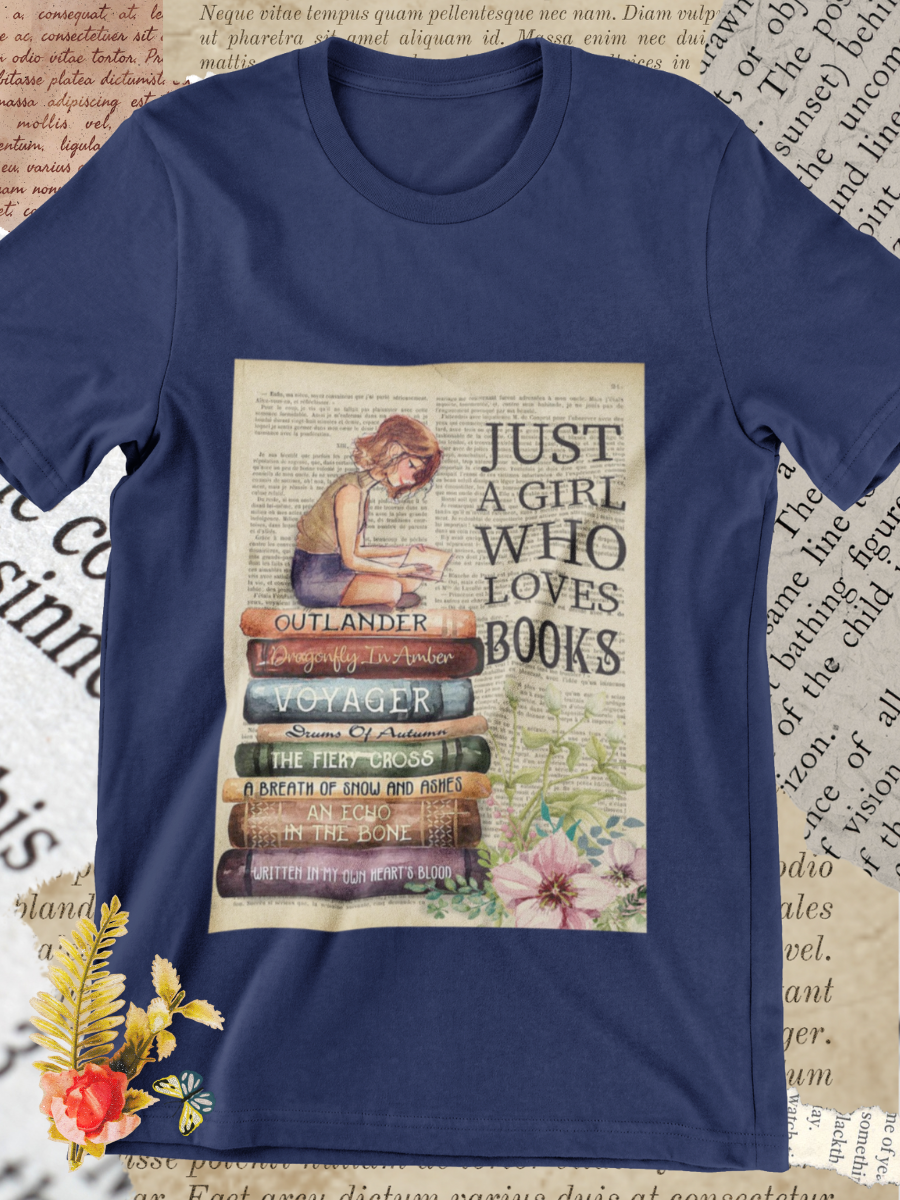 Jusr A Girl Who Loves Books Graphic T-shirts