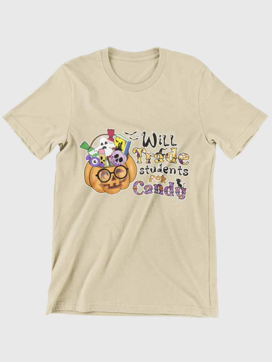 Will Trade Students For Candy Halloween Graphic T-shirt