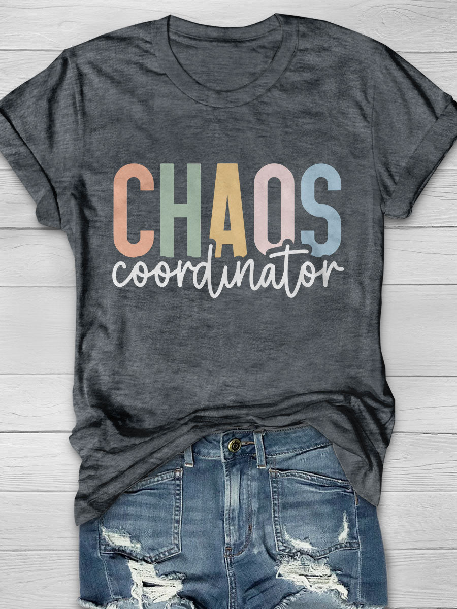 Chaos Coordinator Print Short Sleeve T-shirt