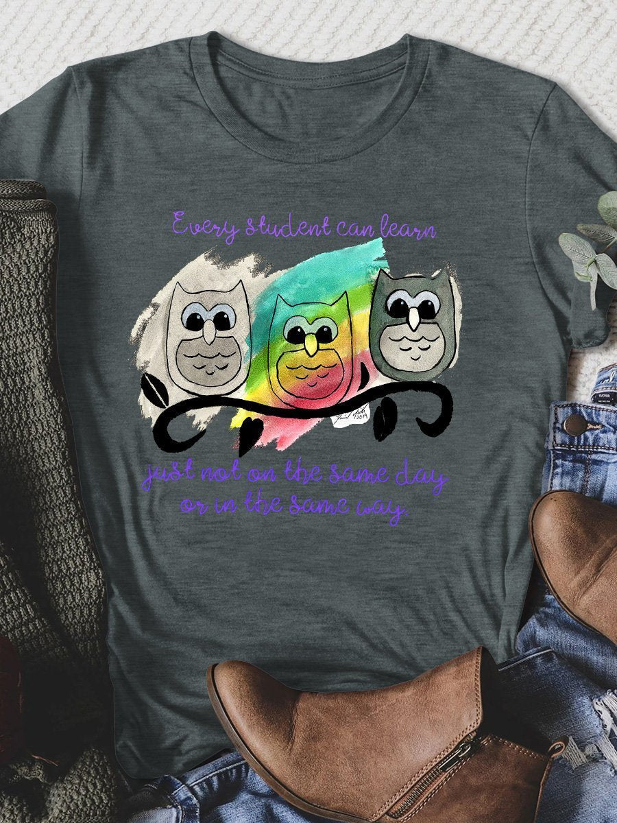 Every Student Can Learn Print Graphic T-shirts
