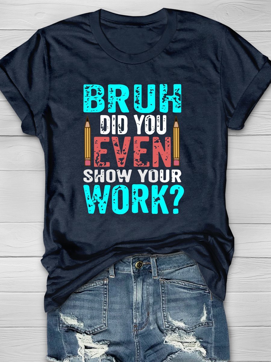 Teacher Life Print Graphic T-shirts