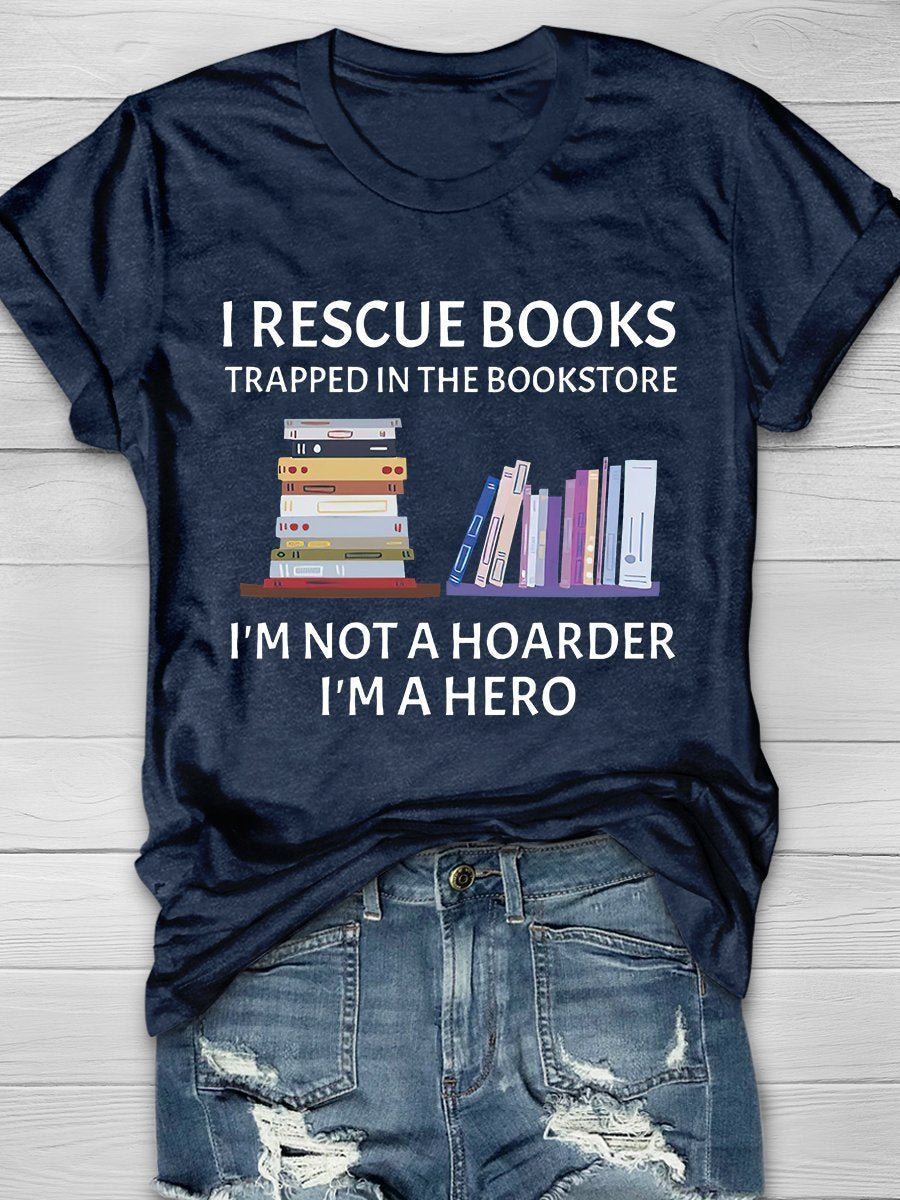 Book Lovers Print Graphic T-shirts