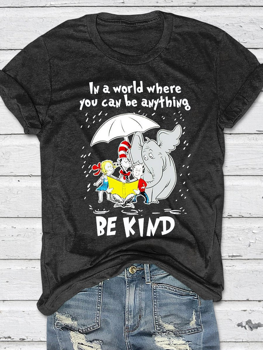 Be Kind Print Graphic T-shirts