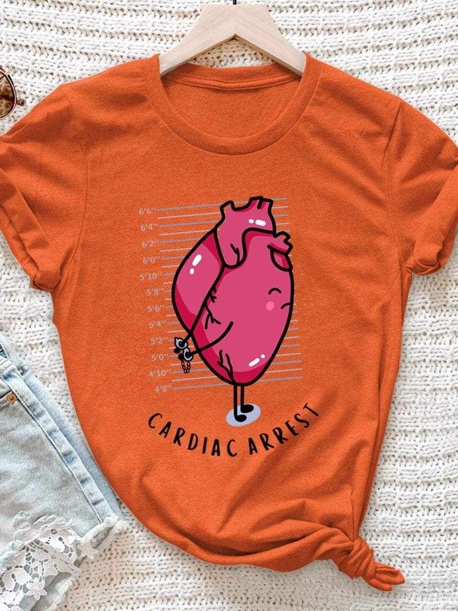 Cardiac Arrest Print Short Sleeve T-shirt