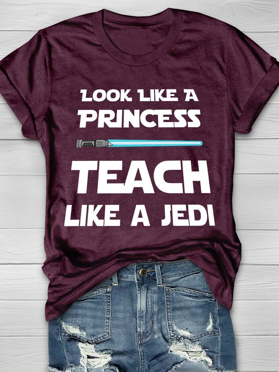 Jedi Teacher Print Graphic T-shirts
