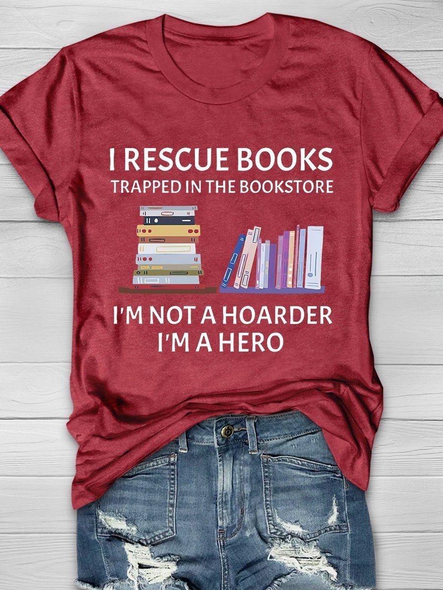 Book Lovers Print Graphic T-shirts