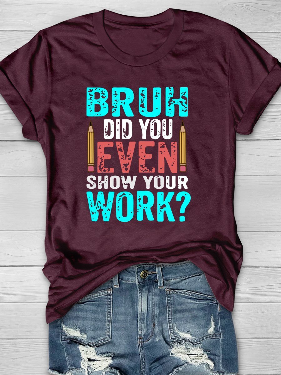 Teacher Life Print Graphic T-shirts
