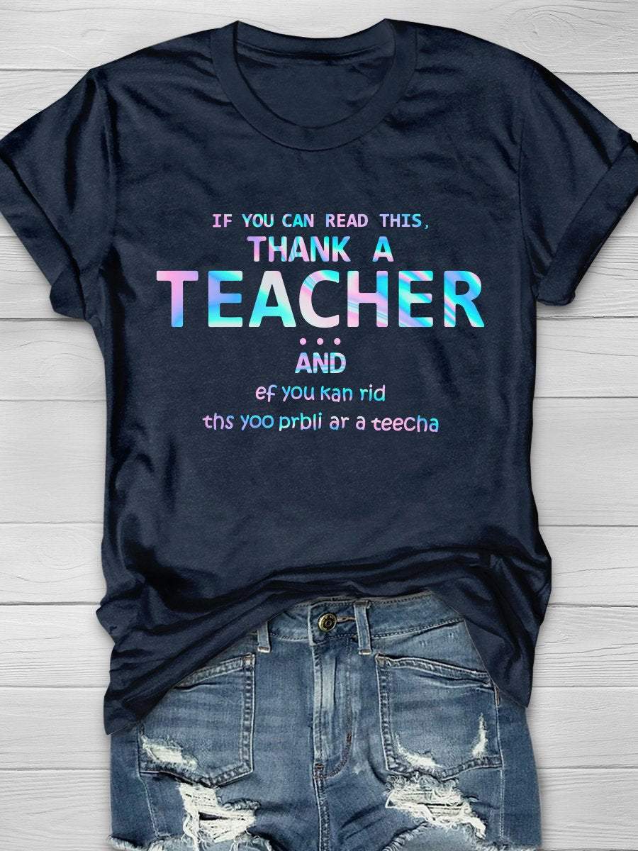 Teacher Life Print Graphic T-shirts