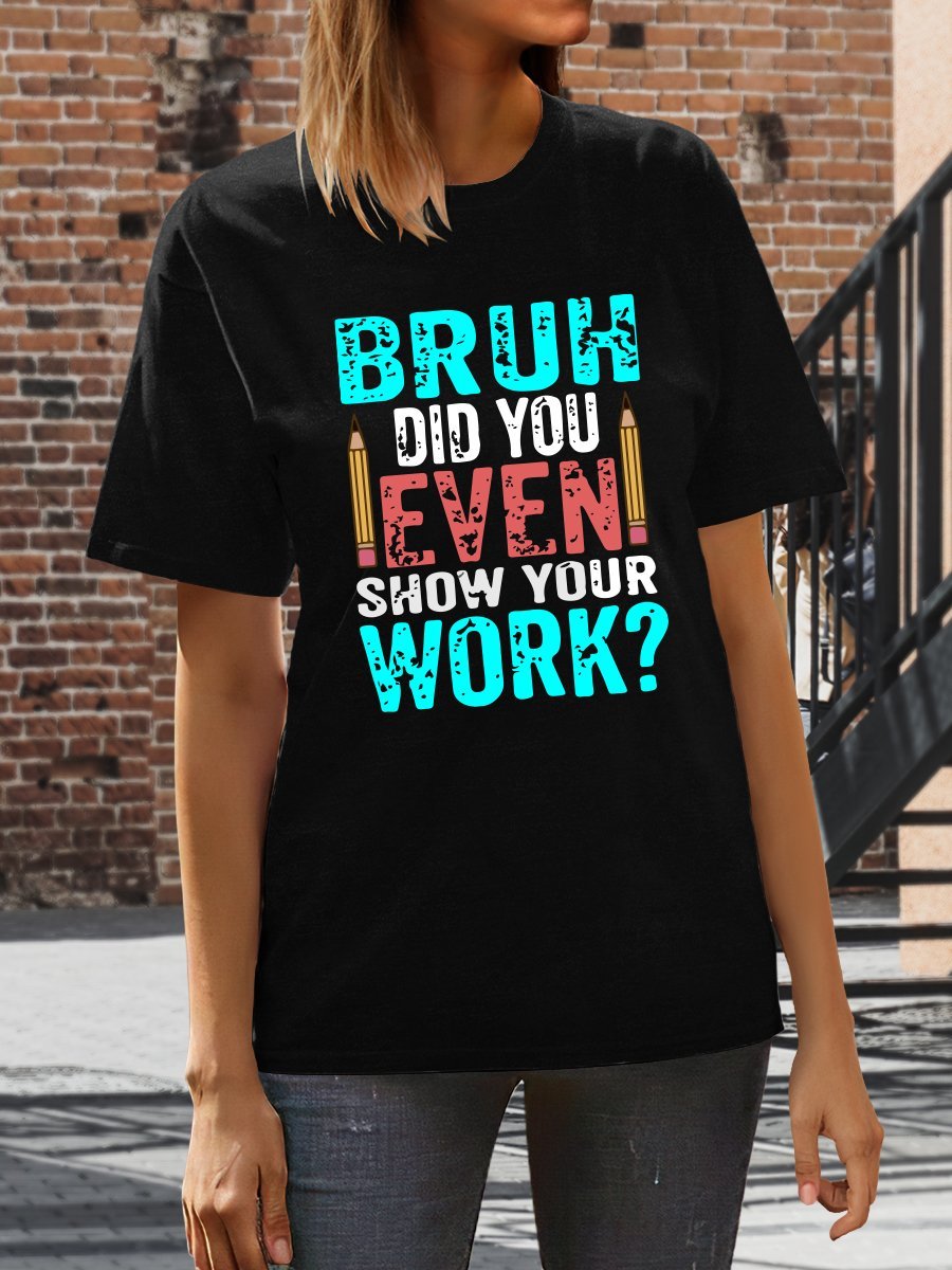 Teacher Life Print Graphic T-shirts