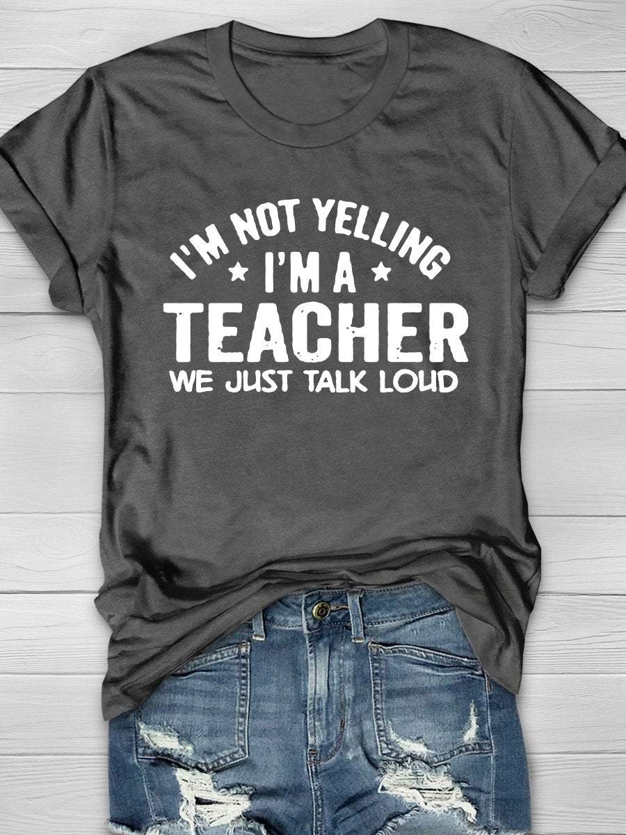 Teacher Life Print Graphic T-shirts