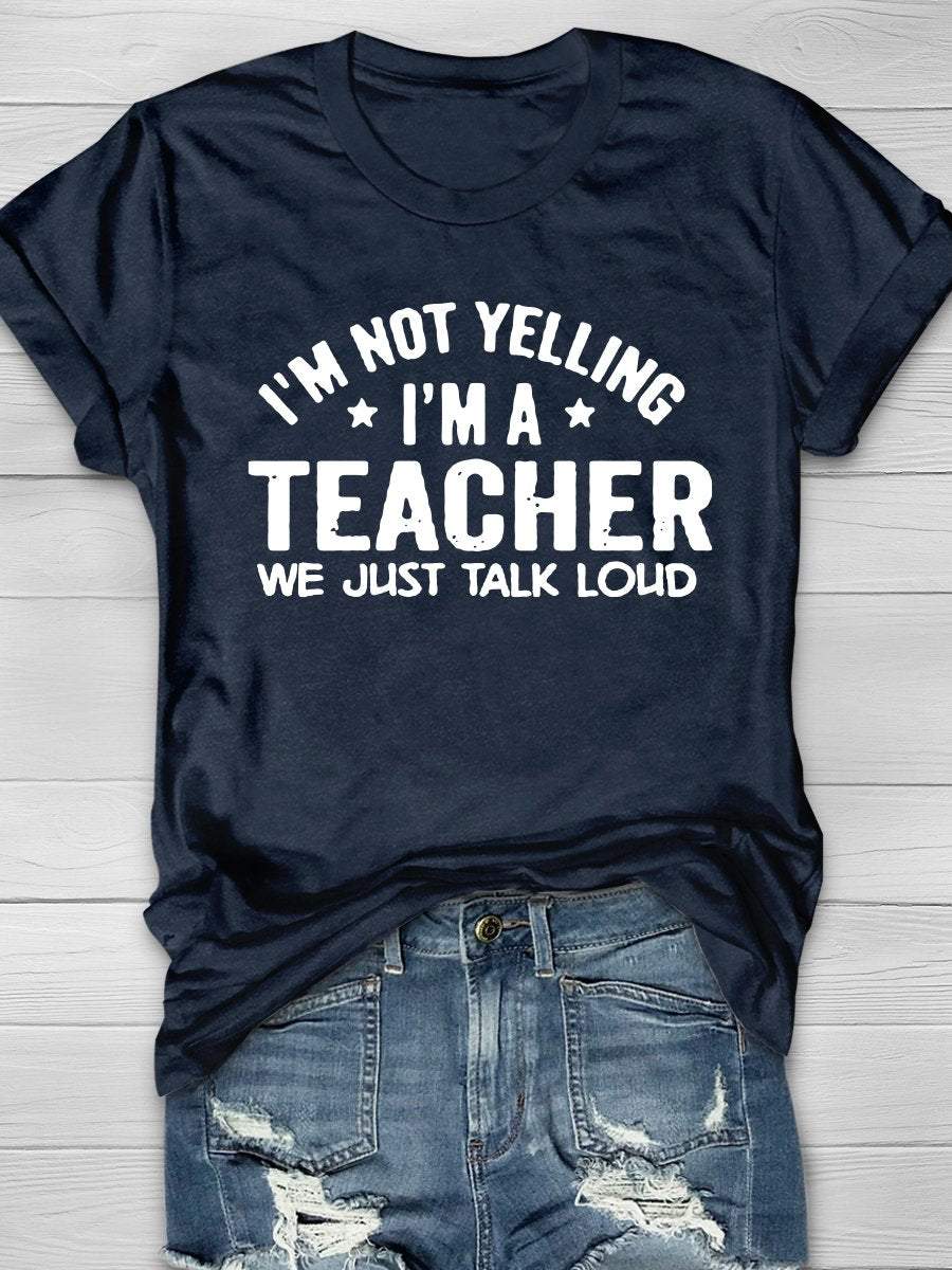 Teacher Life Print Graphic T-shirts