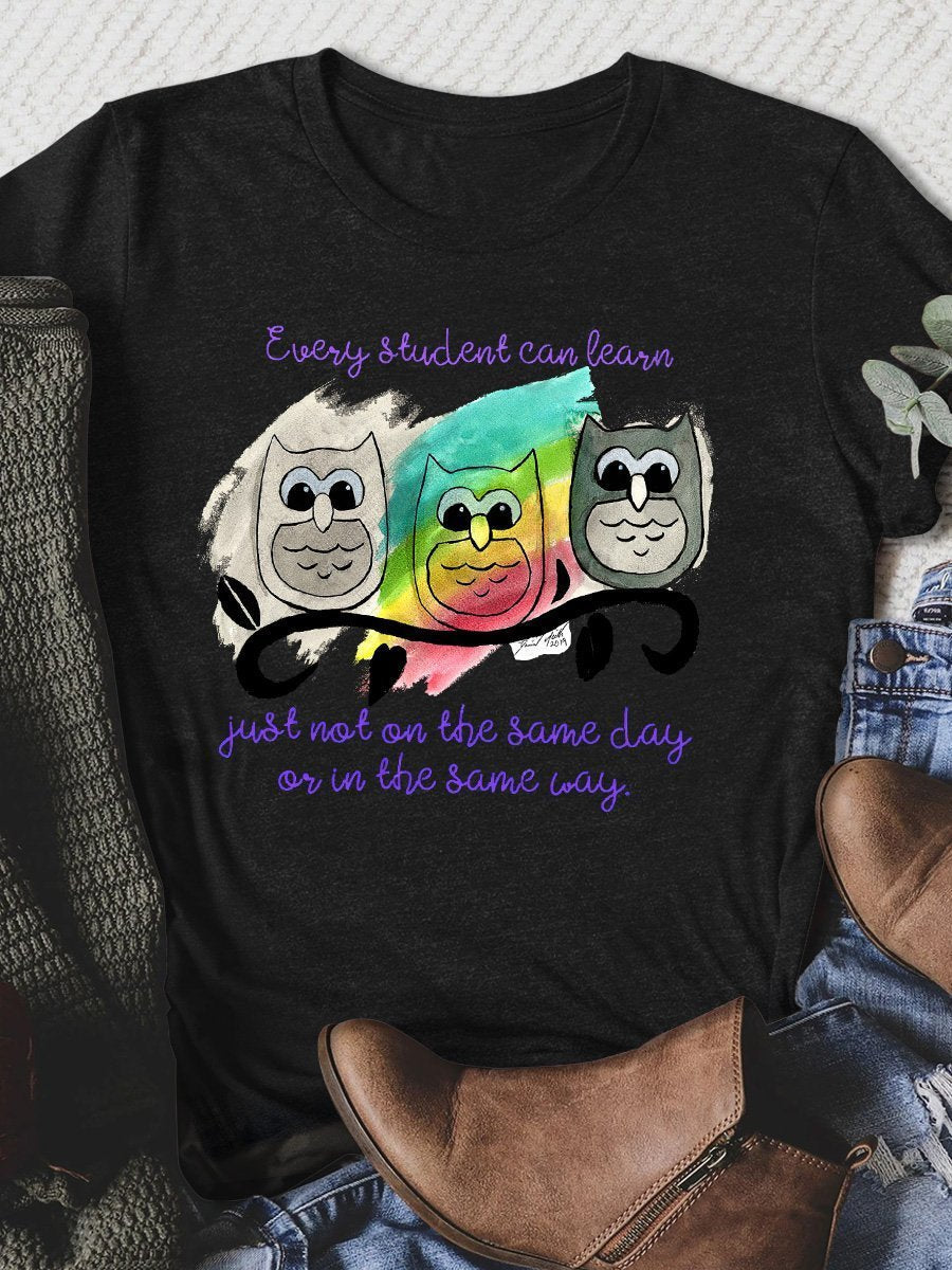 Every Student Can Learn Print Graphic T-shirts