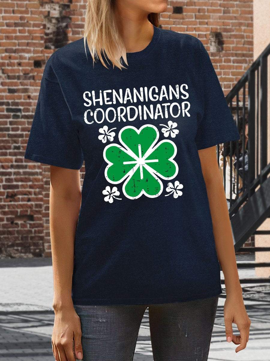 Shenanigans Coordinator Print Graphic T-shirts