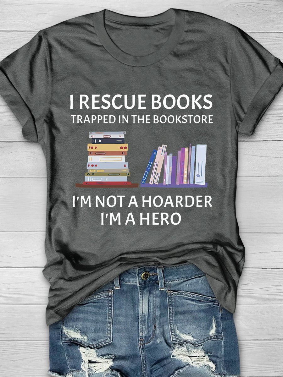Book Lovers Print Graphic T-shirts