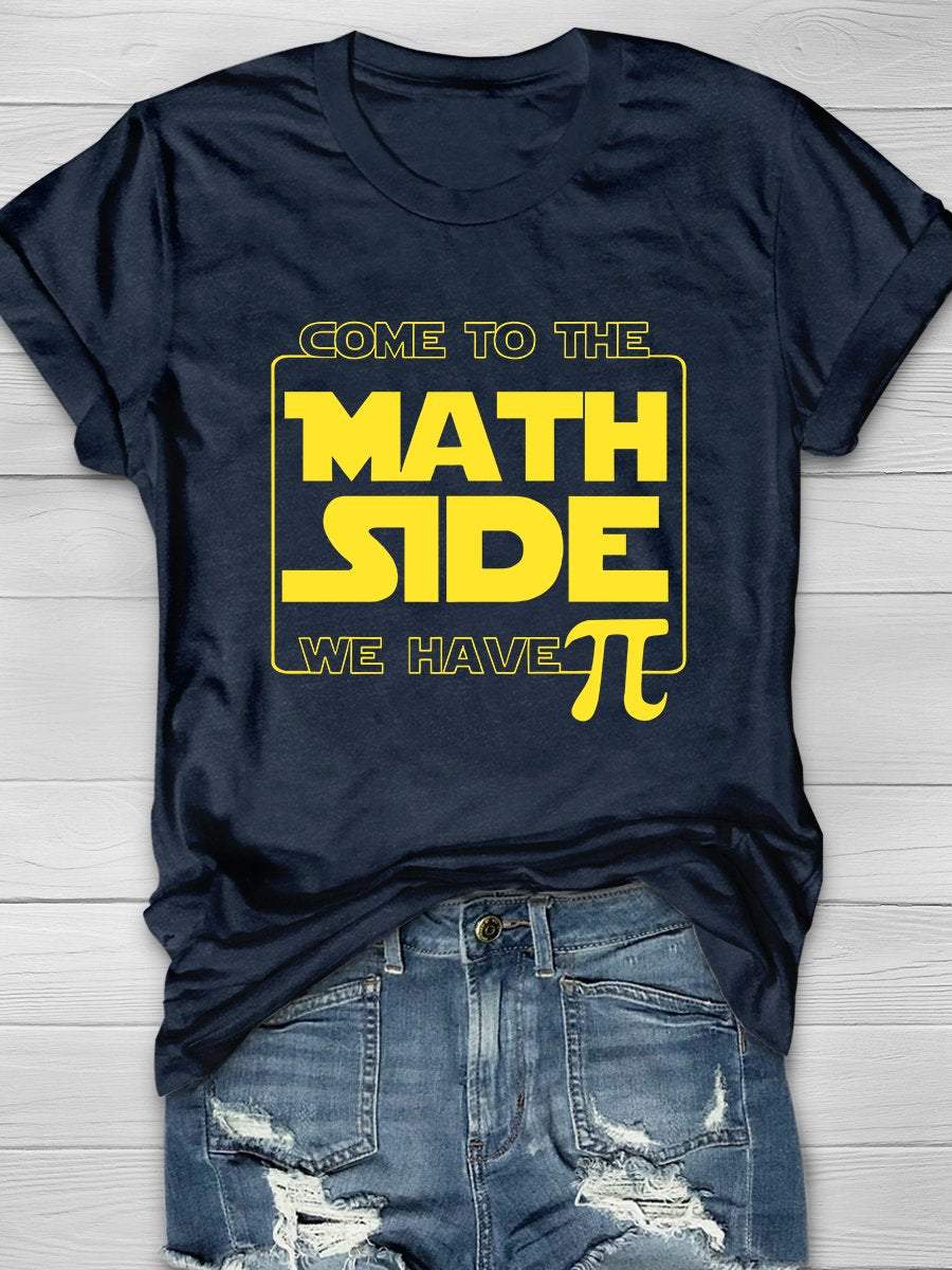Math Geek Print Graphic T-shirts