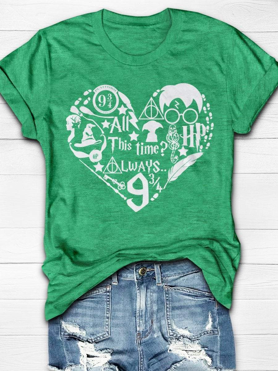 All This Time Always Teacher Life Print Graphic T-shirts