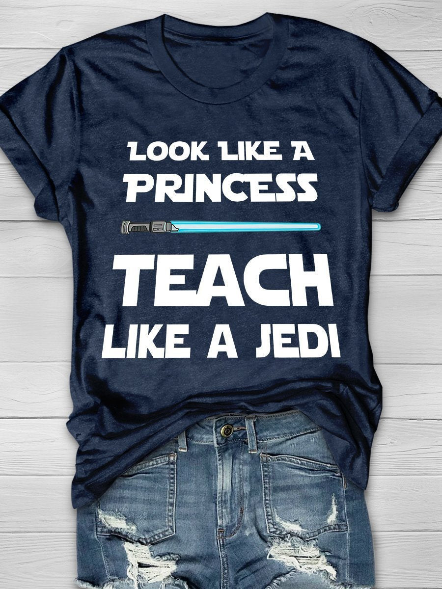 Jedi Teacher Print Graphic T-shirts
