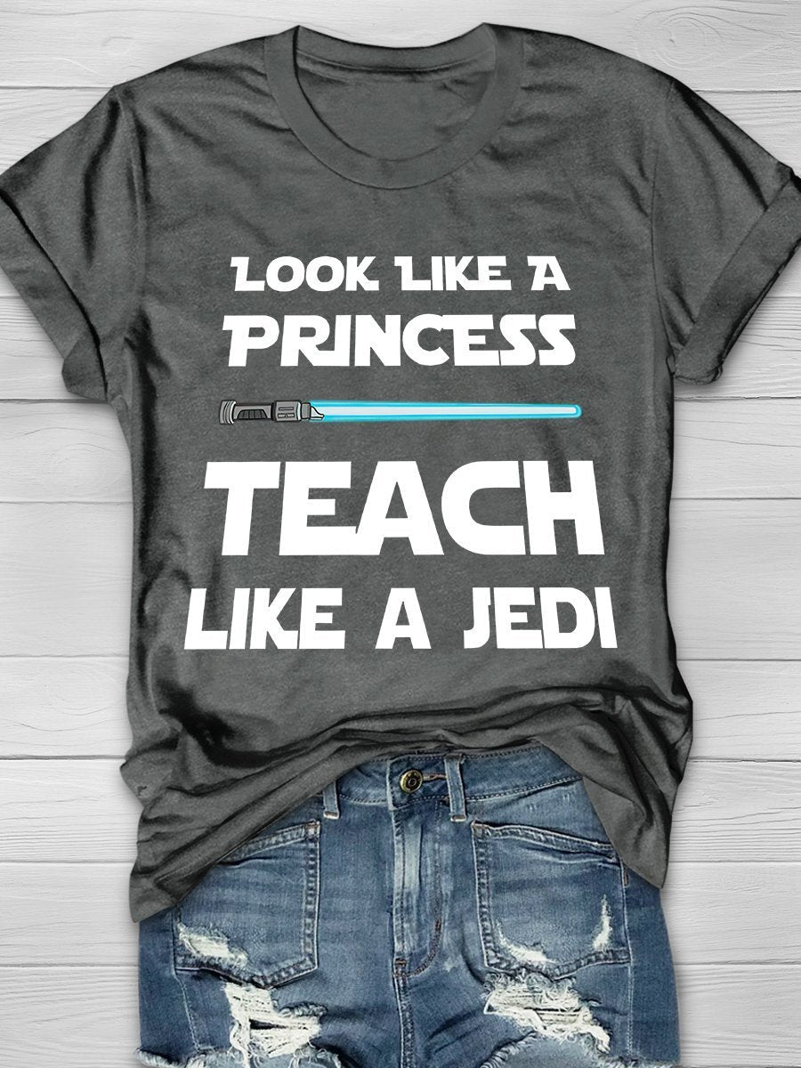 Jedi Teacher Print Graphic T-shirts