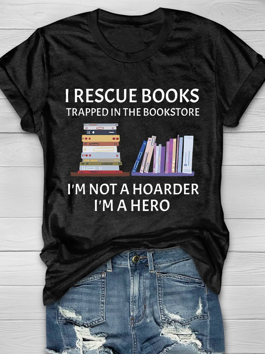 Book Lovers Print Graphic T-shirts