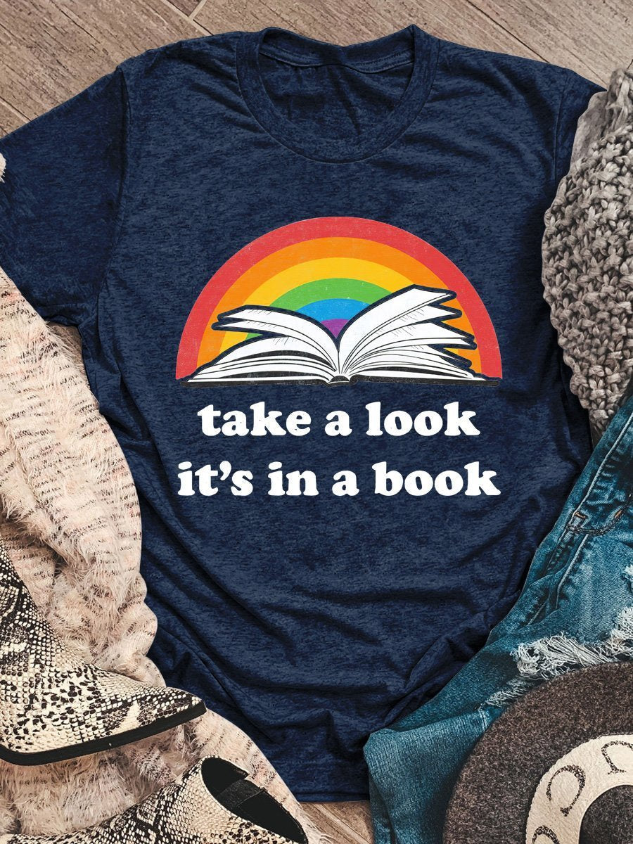 Take A Look Print Graphic T-shirts