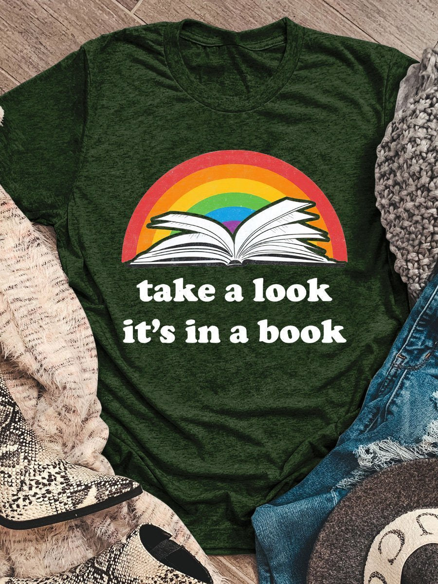Take A Look Print Graphic T-shirts