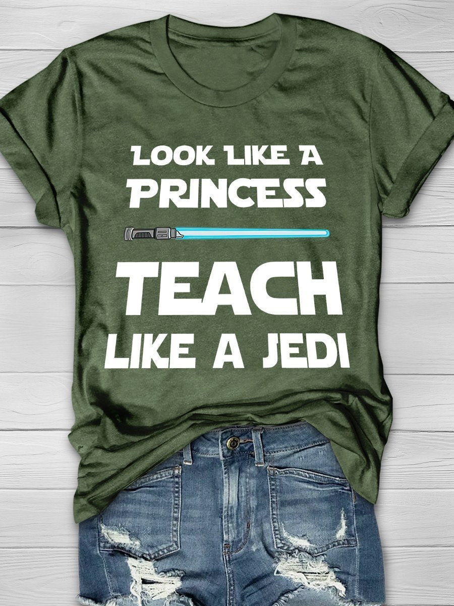 Jedi Teacher Print Graphic T-shirts