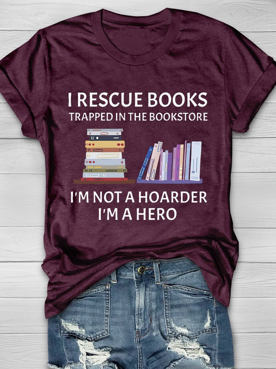 Book Lovers Print Graphic T-shirts