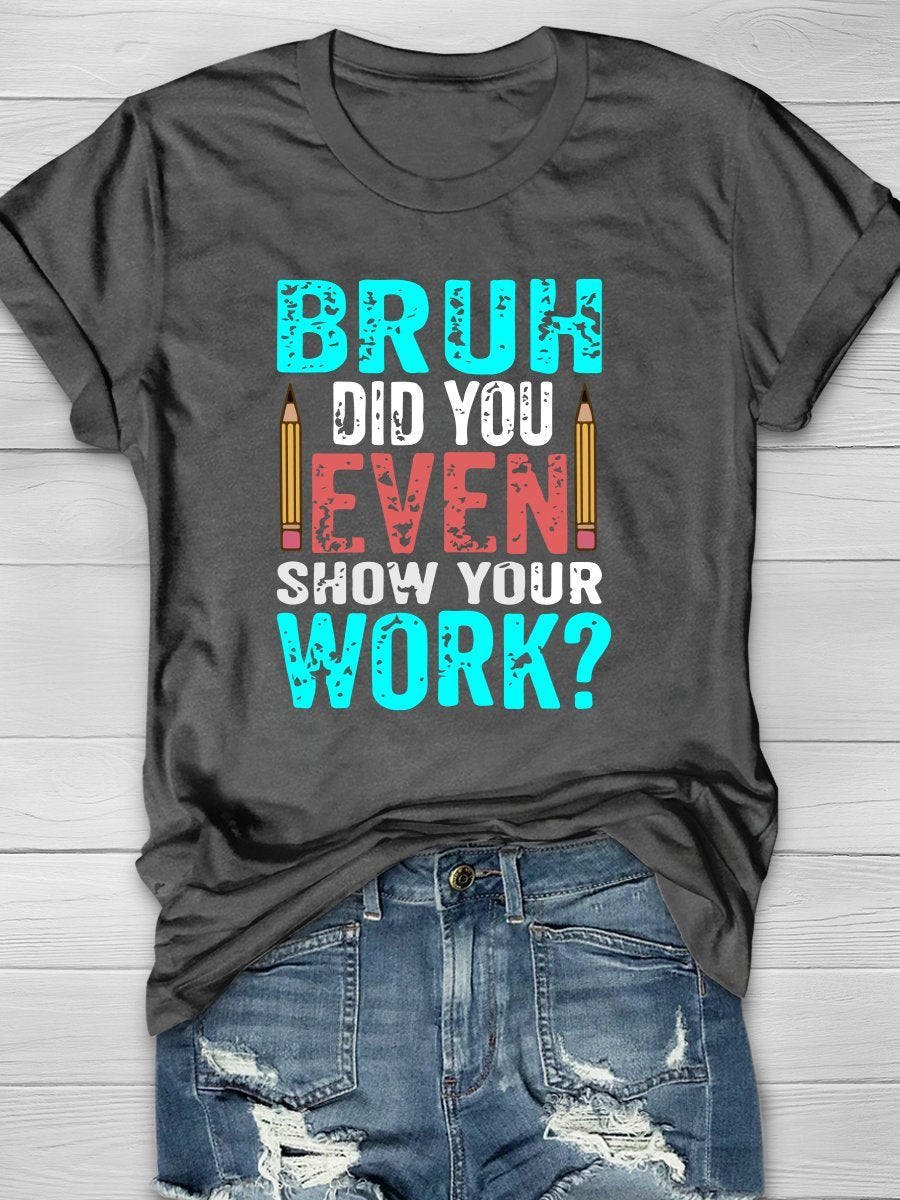 Teacher Life Print Graphic T-shirts