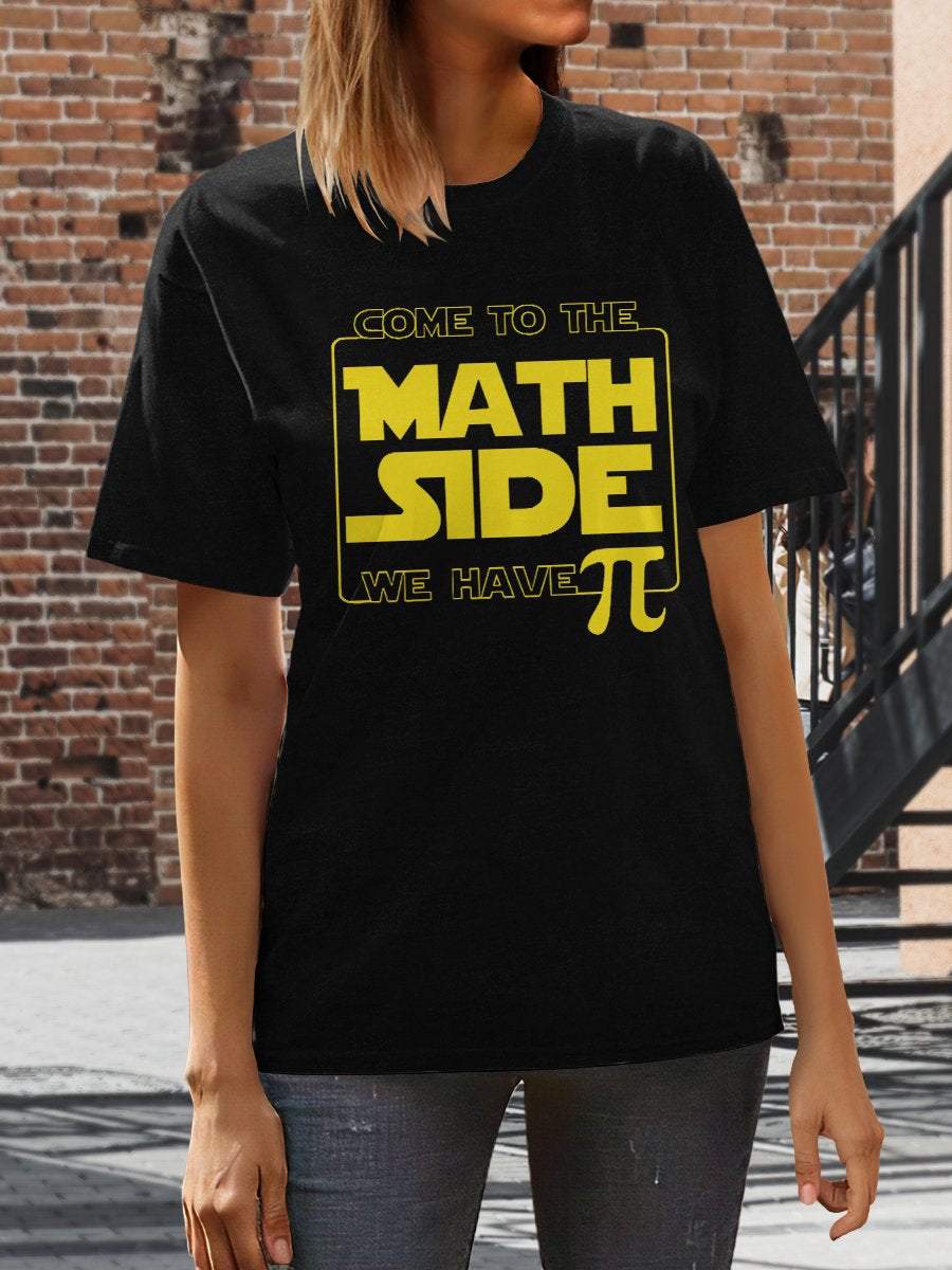 Math Geek Print Graphic T-shirts