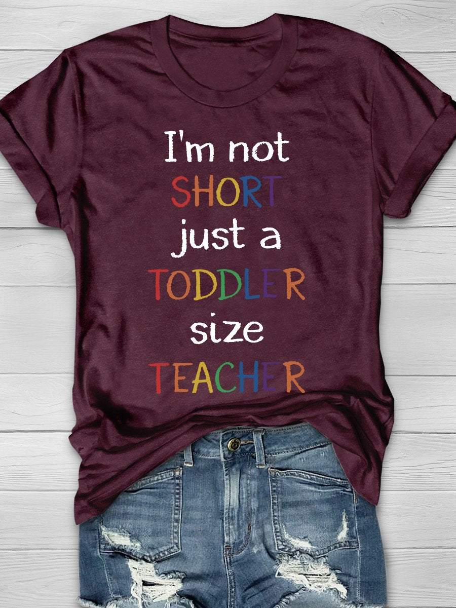 Funny Teacher Print Graphic T-shirts
