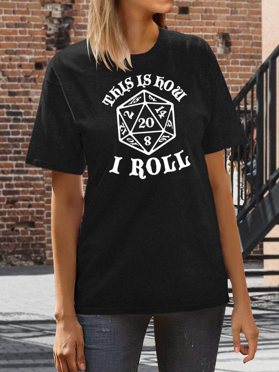 This Is How I Roll Funny Math Teacher Print Graphic T-shirts