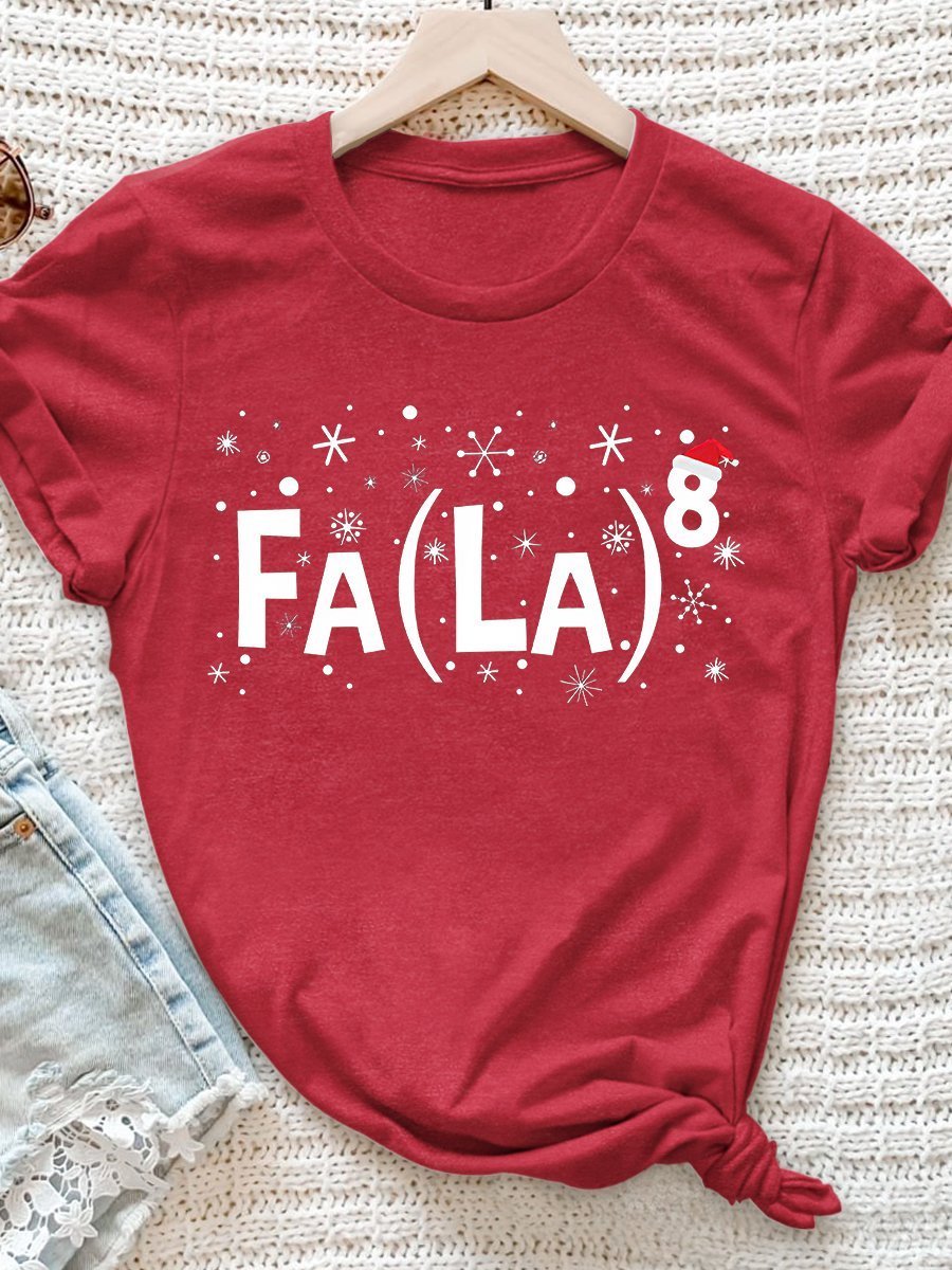 Math Teacher Christmas Print Graphic T-shirts