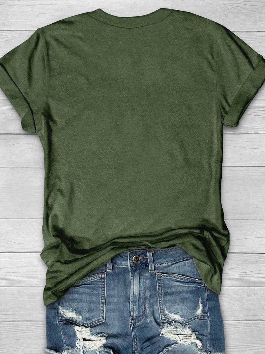 Dead Inside But Merry Print Short Sleeve T-shirt
