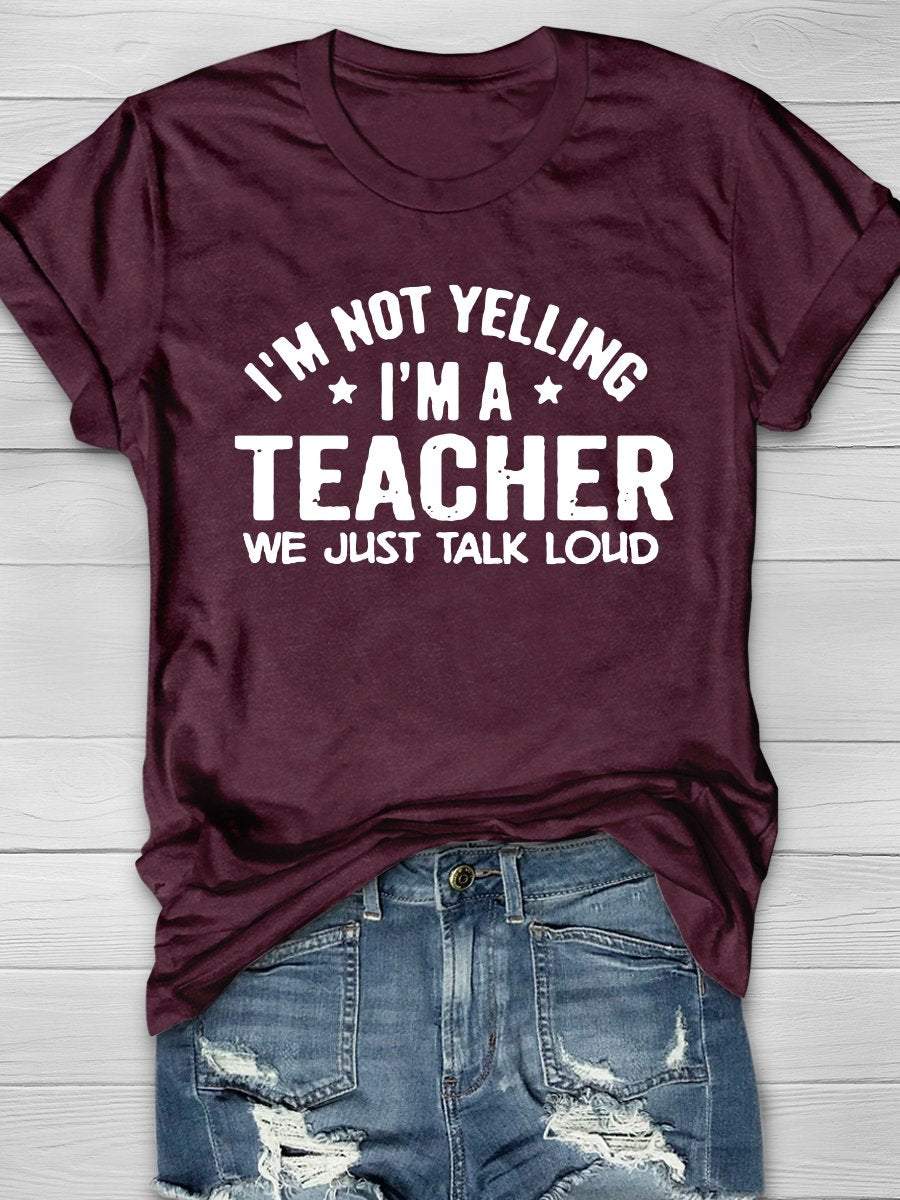 Teacher Life Print Graphic T-shirts
