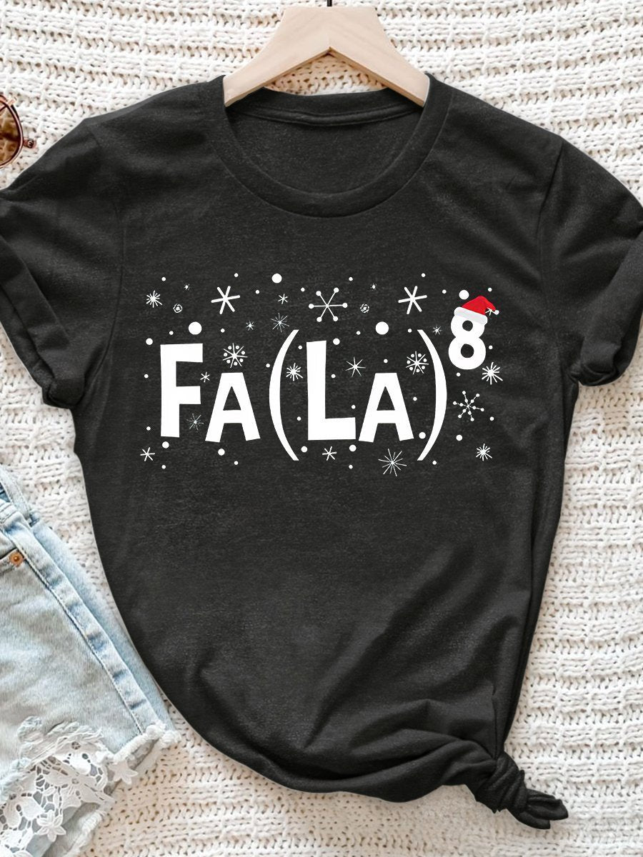 Math Teacher Christmas Print Graphic T-shirts