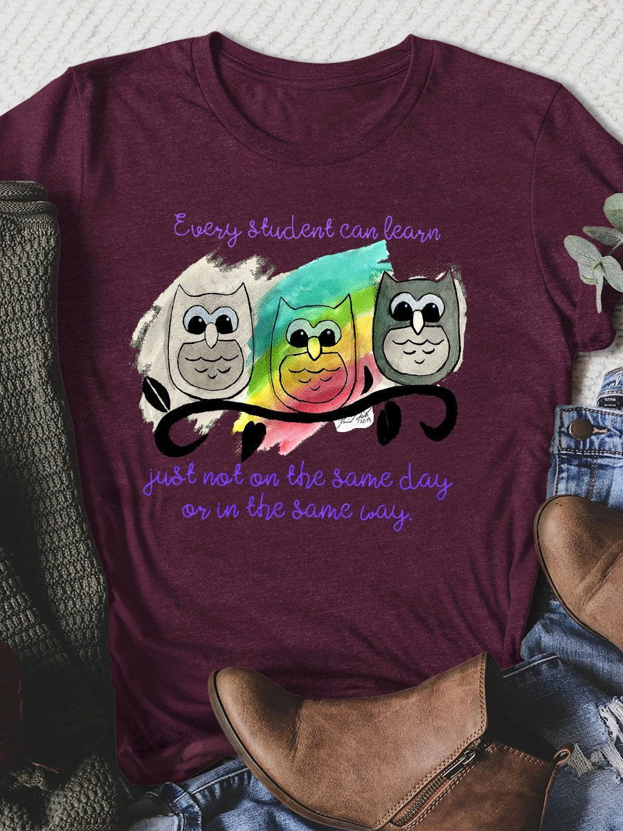Every Student Can Learn Print Graphic T-shirts